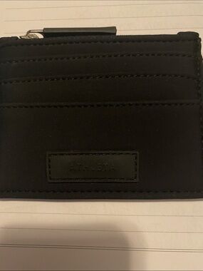 Athleta Black Card & Key Pouch with Zip